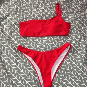 Red Shein Bikini Size M